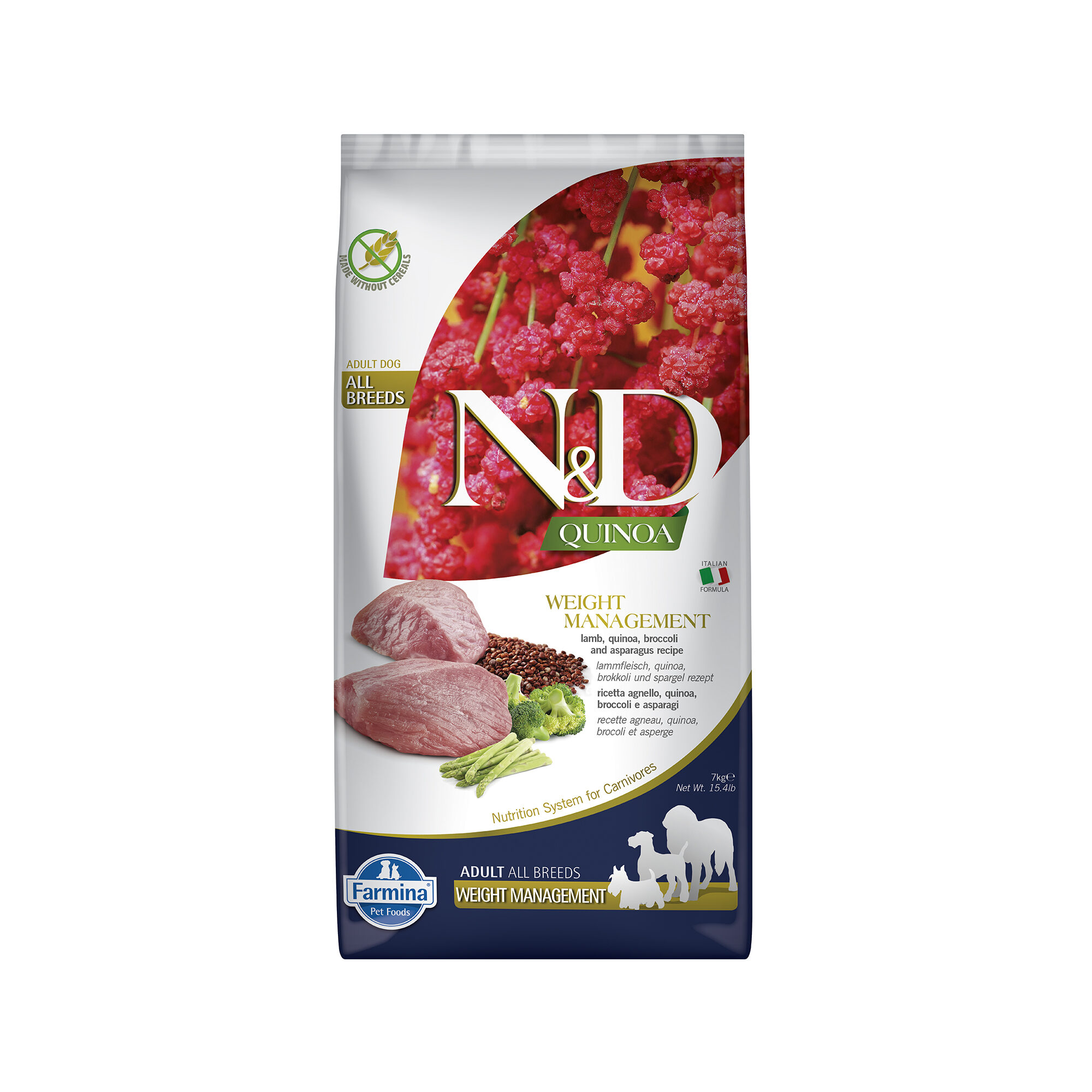 Farmina N&D Quinoa Weight Management Adult Dog Food - Lamb - 2.5 kg
