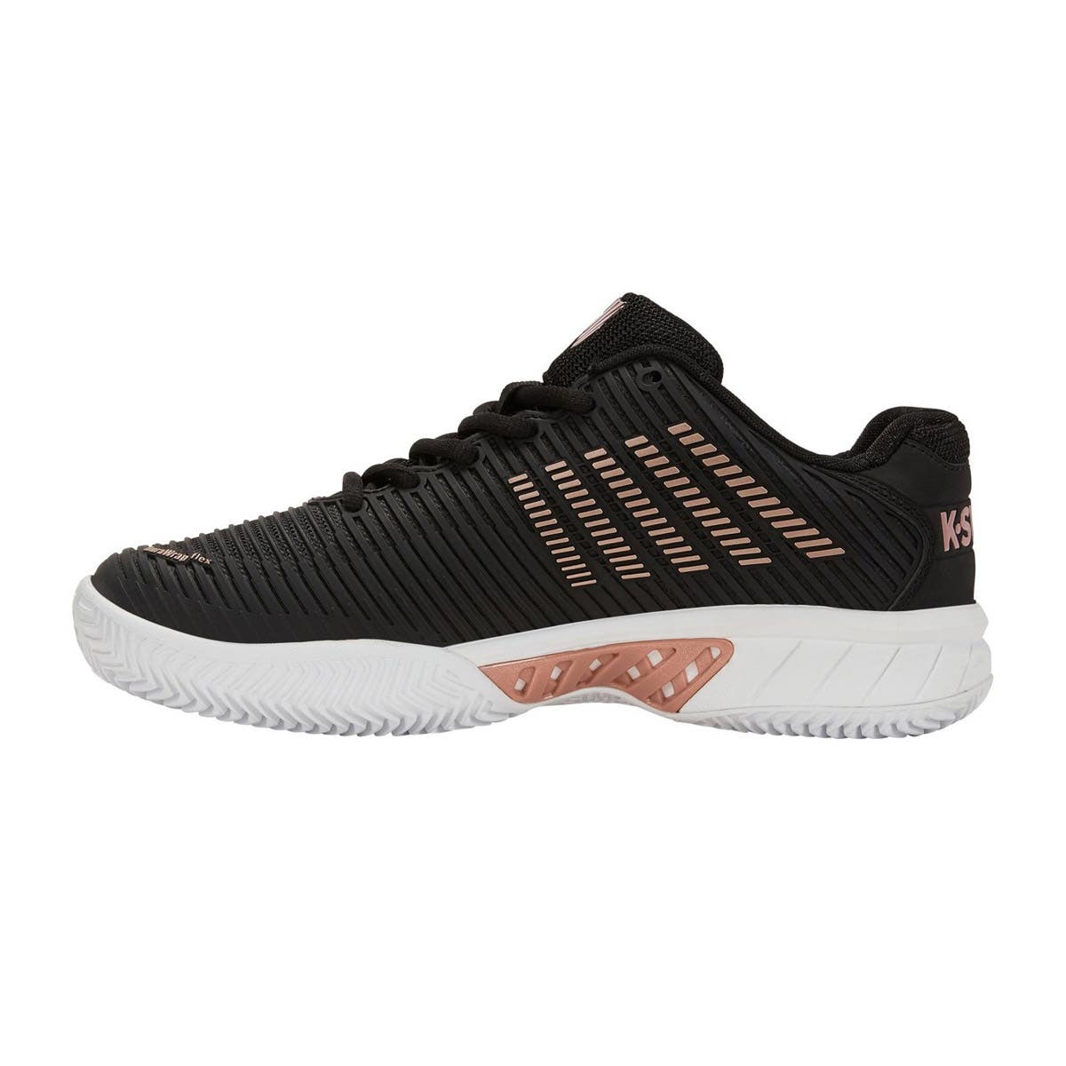 WOMEN’S BLACK AND PINK K-SWISS HYPERCOURT EXPRESS 2 HB 96614072 SHOES