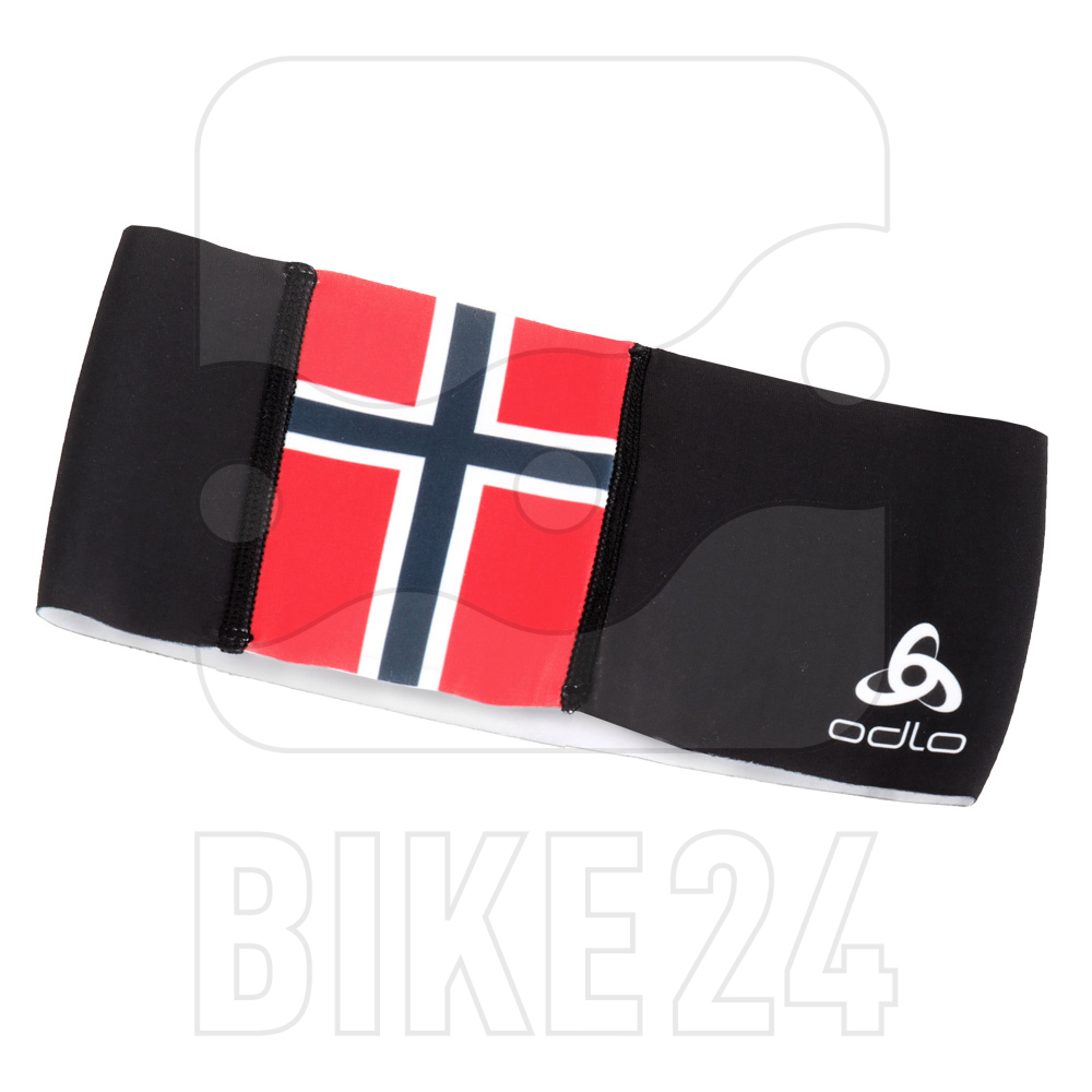 Odlo Competition Fan Warm Headband - black -  NORWEGIAN flag
