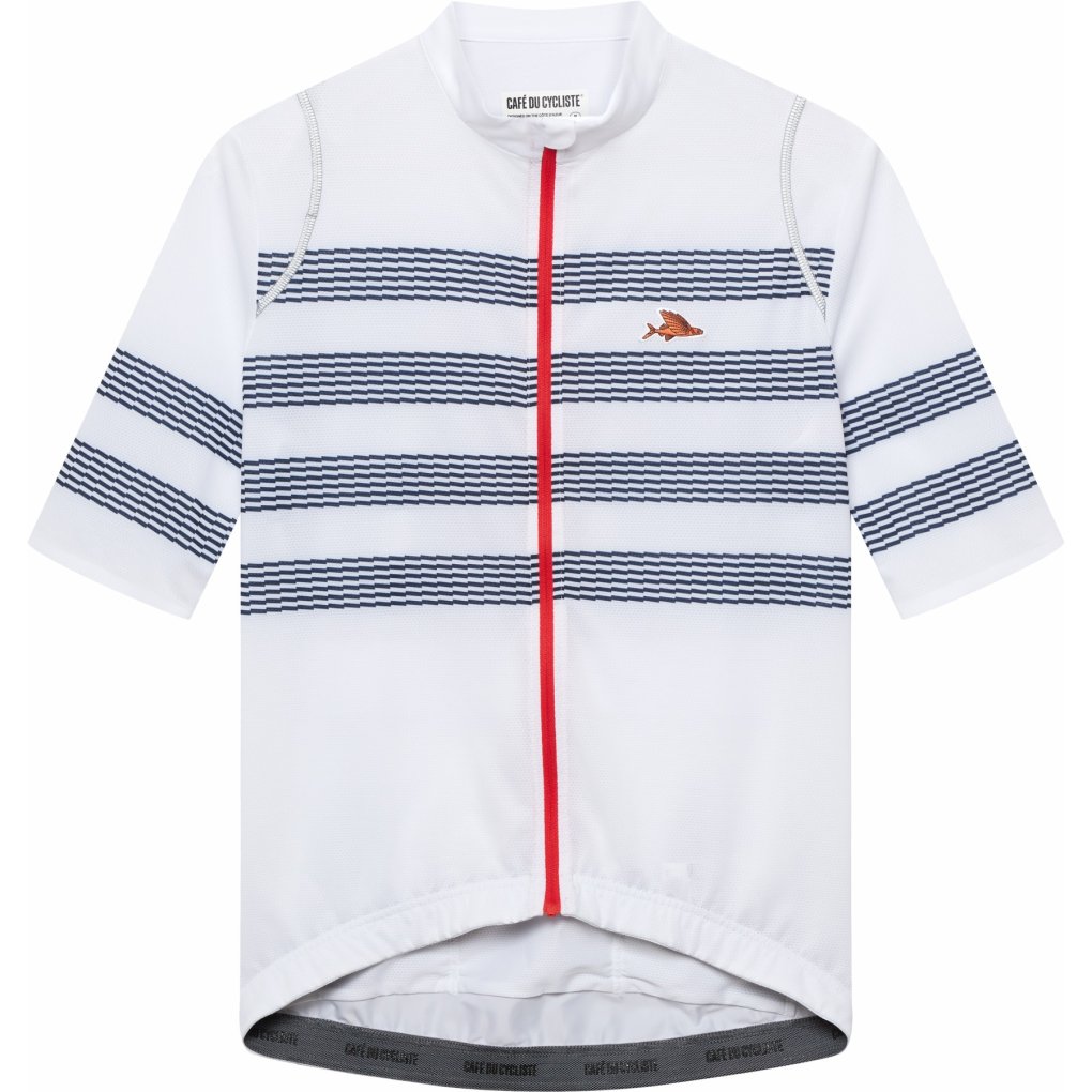 Café du Cycliste Mona 2.0 Short Sleeve Jersey Men - mariniere