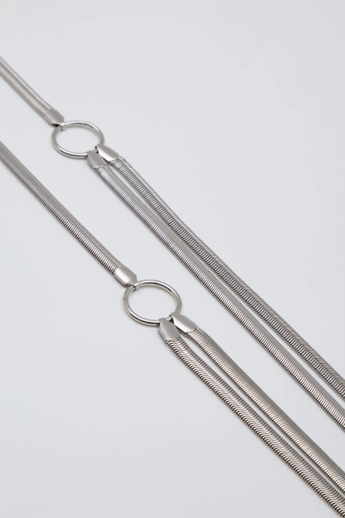 Metal snake belt - SILVER