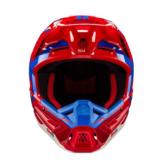 Casque cross Alpinestars SUPERTECH S-M5 - ACTION 2 2023 - Rouge / BleuRef : AP3239