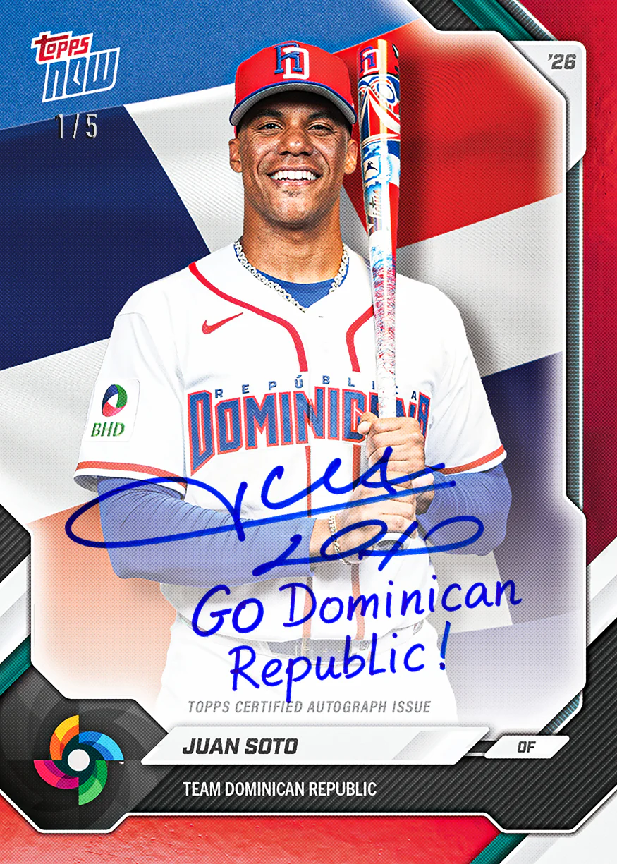 2026 Topps NOW® Baseball – Team Dominican Republic – World Baseball Classic Team Sets