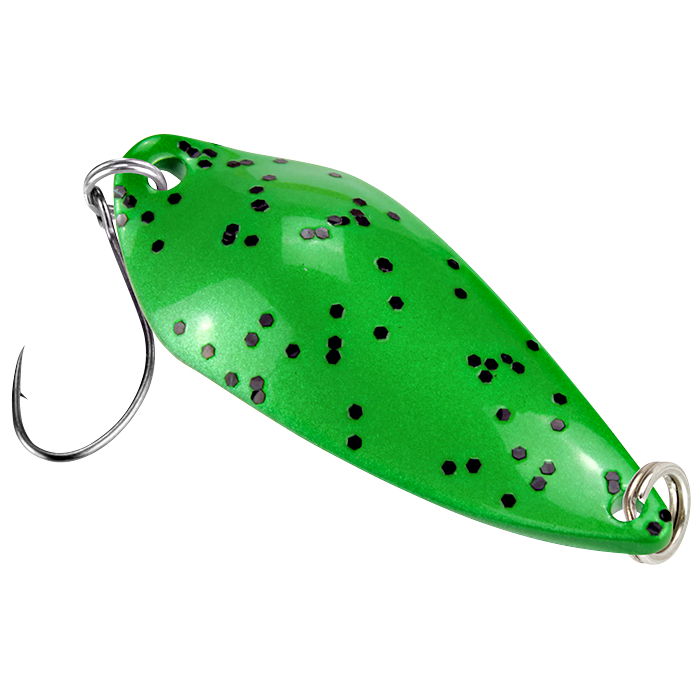 FTM Trout Spoon Rock (4.2 g, Green Glitter\/White)