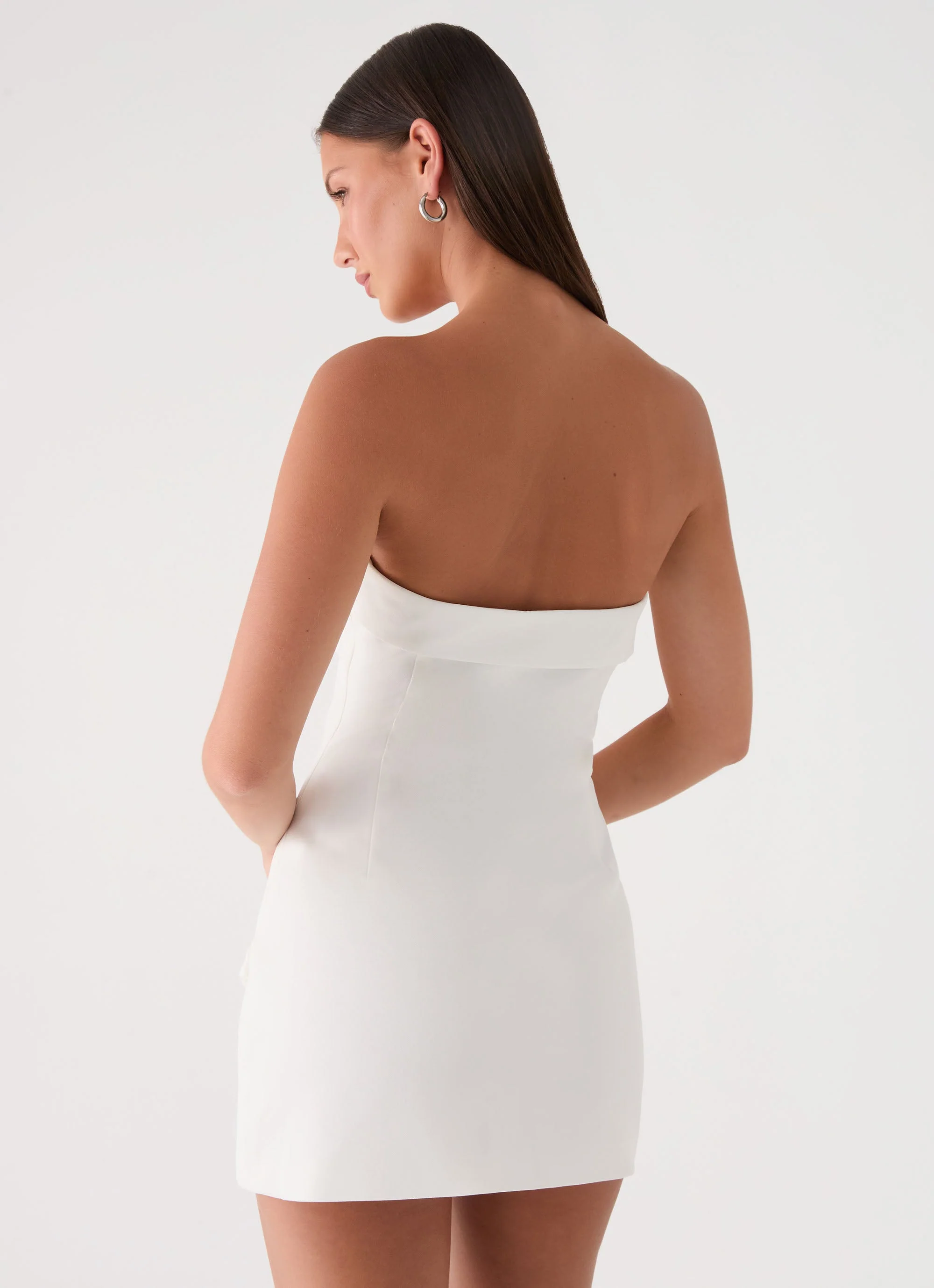 Jennah Mini Dress - White Dove