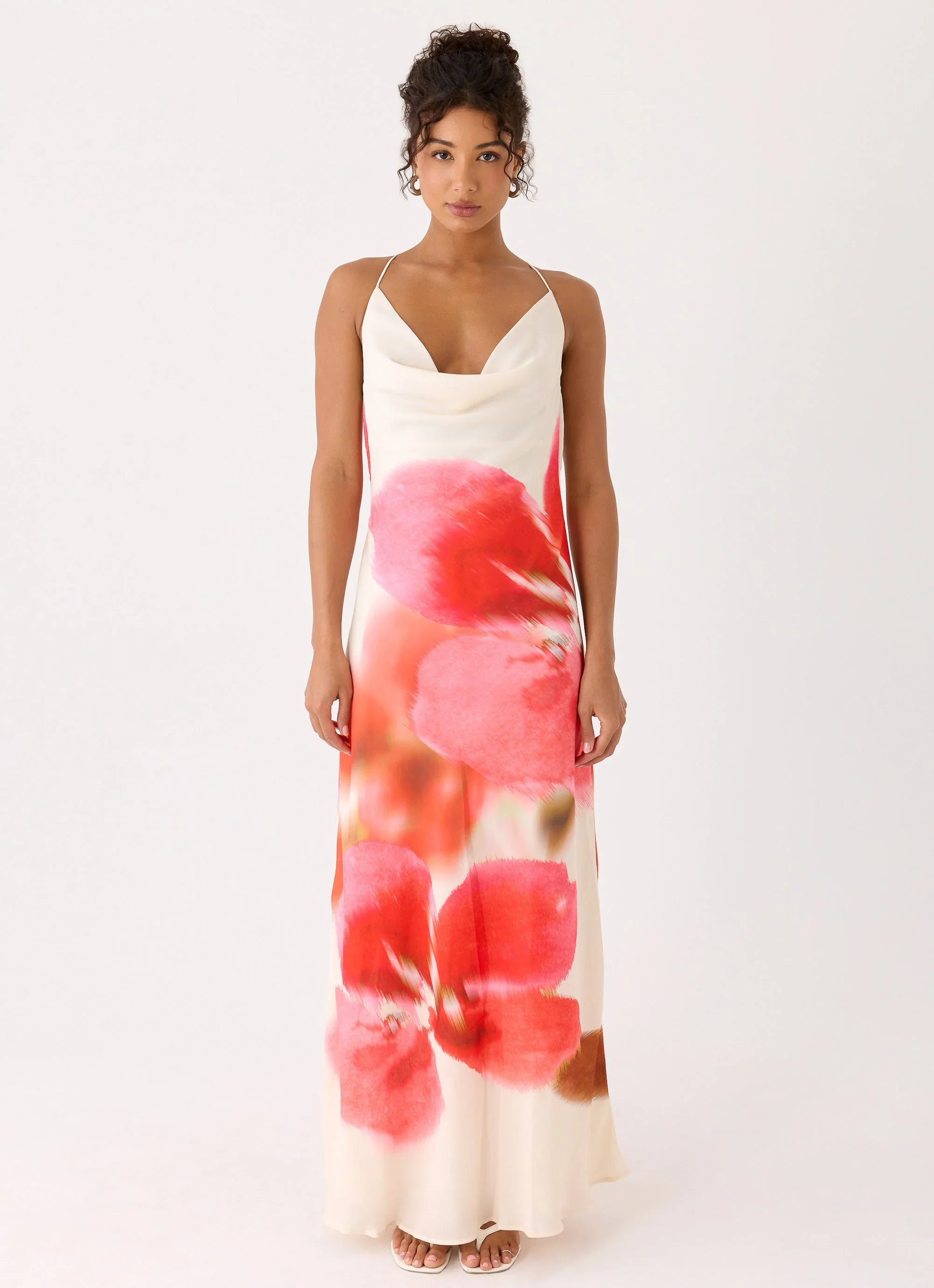 Samya Cowl Maxi Dress - Porcelain Rose