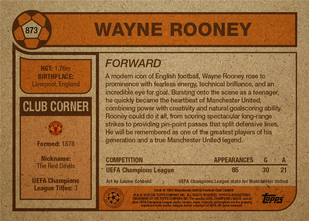 Wayne Rooney - UCC Living Set® - Card 873
