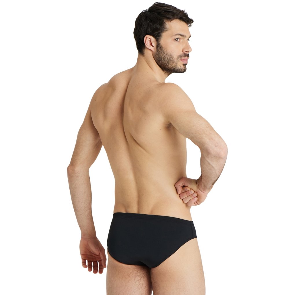 arena Performance Solid Team Swim Briefs Men - Black-White