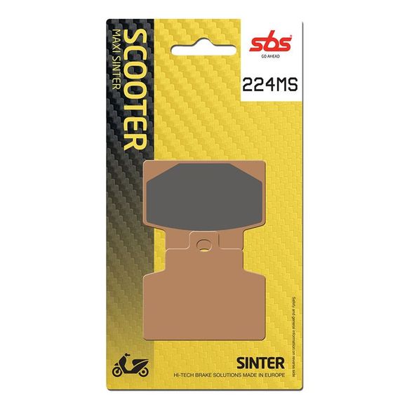 SBS Sinter Sintered Metal front brake padsRef: SBS224MS / 224100