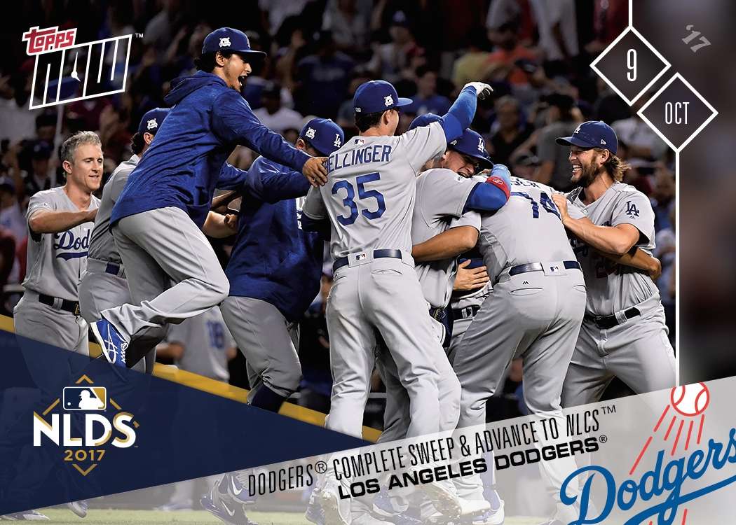 Dodgers - 10/09/2017 TOPPS NOW® CARD 742 - Print Run: 715