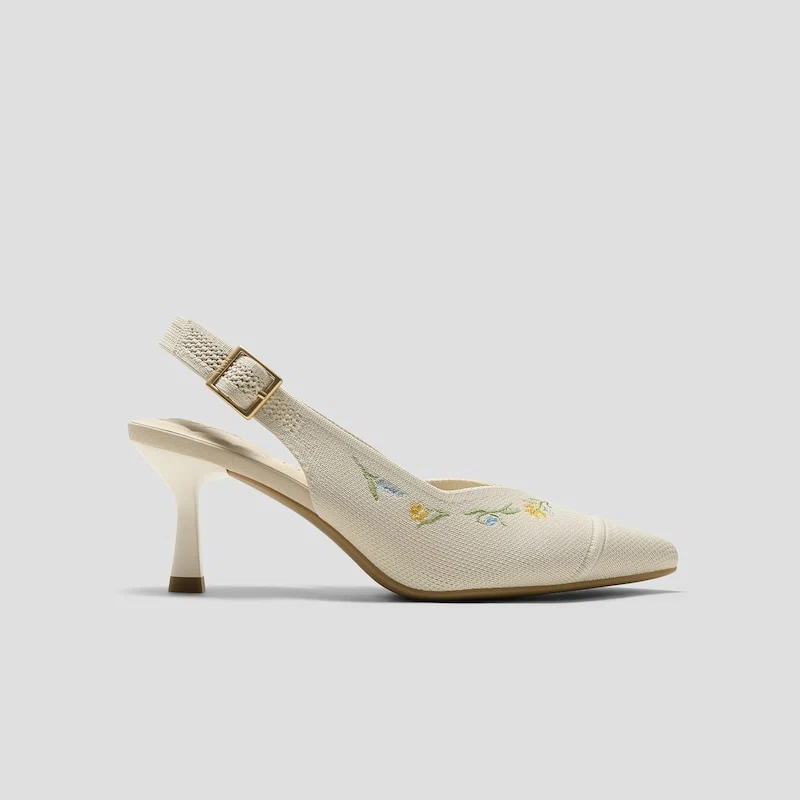 Healing Garden | Pointed-Toe Slingback Heels (Addison)