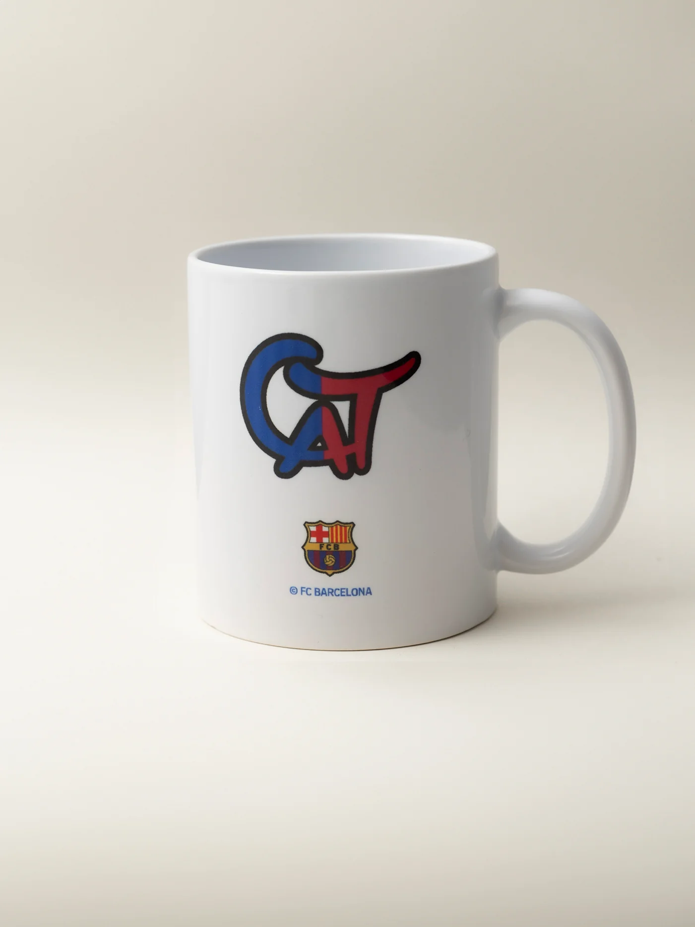 Mug CAT White FC Barcelona