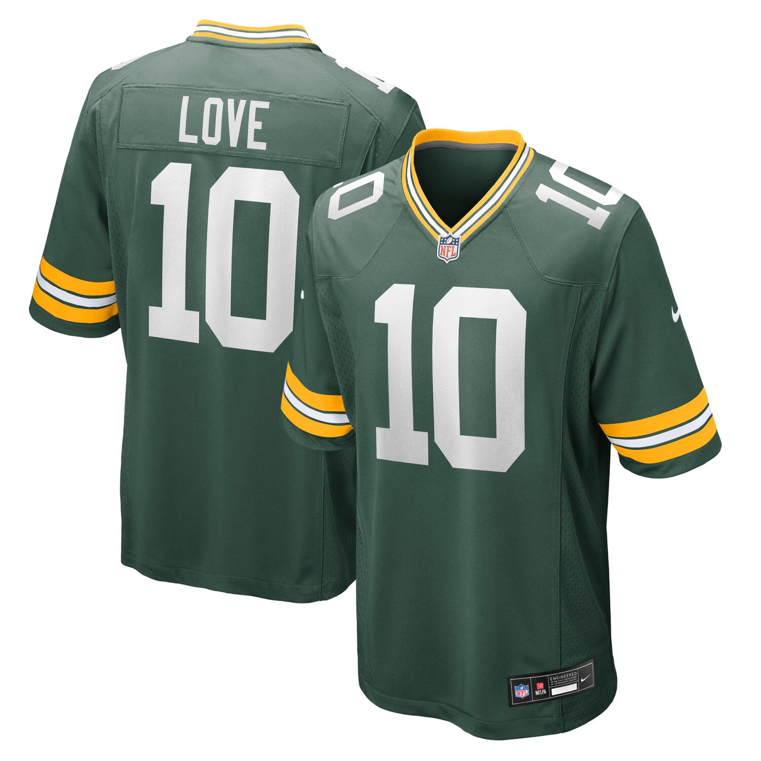 Jordan Love #10 Green Bay Packers Nike Game NFL Jersey Green