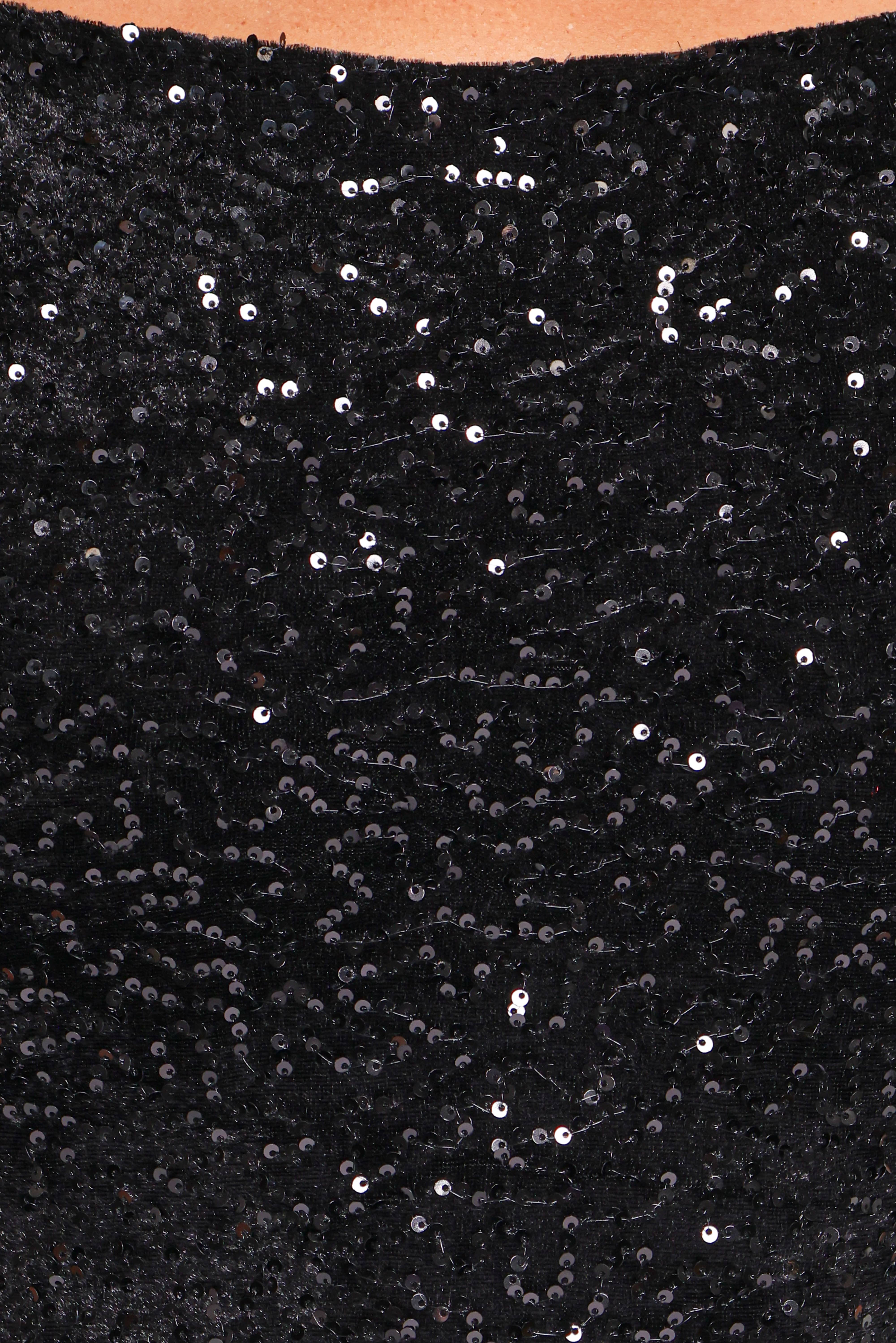 Maelyn Mini Dress - Black Sequin