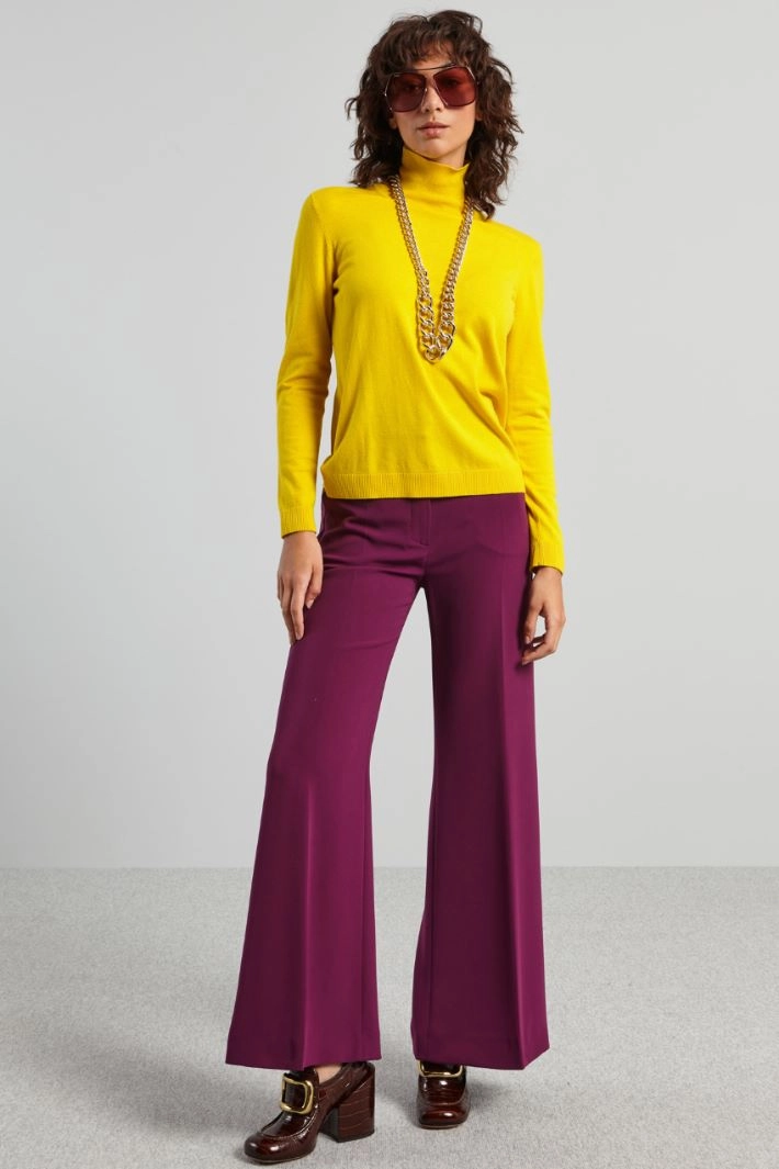 Cady palazzo trousers - BLACKBERRY