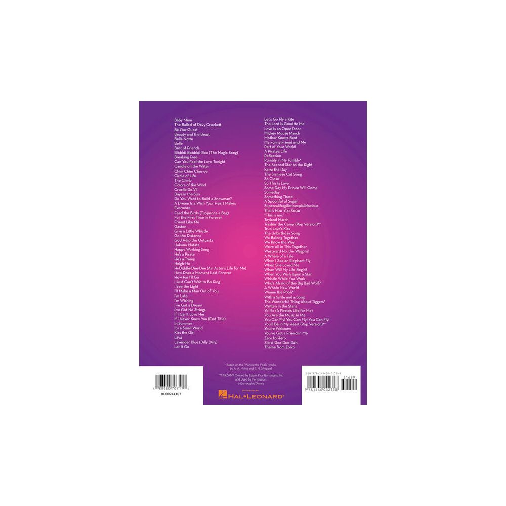 Hal Leonard 101 Disney Songs Alto Sax – Thomann Ireland