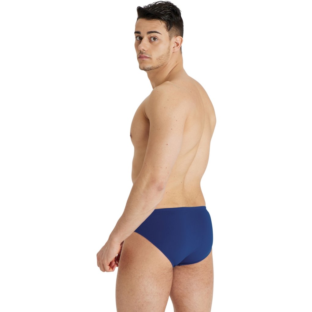 arena Performance Solid Team Swim Briefs Men - Navy-White