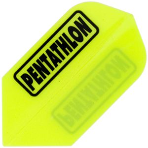 Pentathlon Flights slim neon yellow