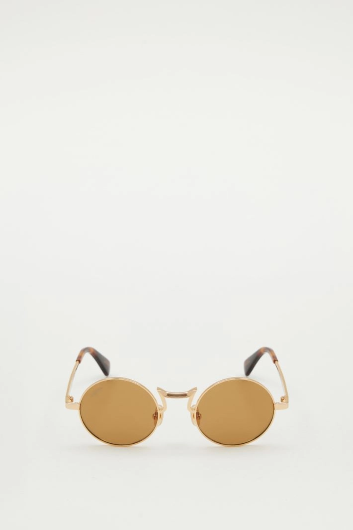 Round metal sunglasses - HONEY