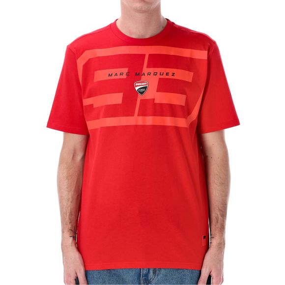 Kenny MARC MARQUEZ DUCATI CORSE Short Sleeve T-shirt - Black / RedRef: KE2523