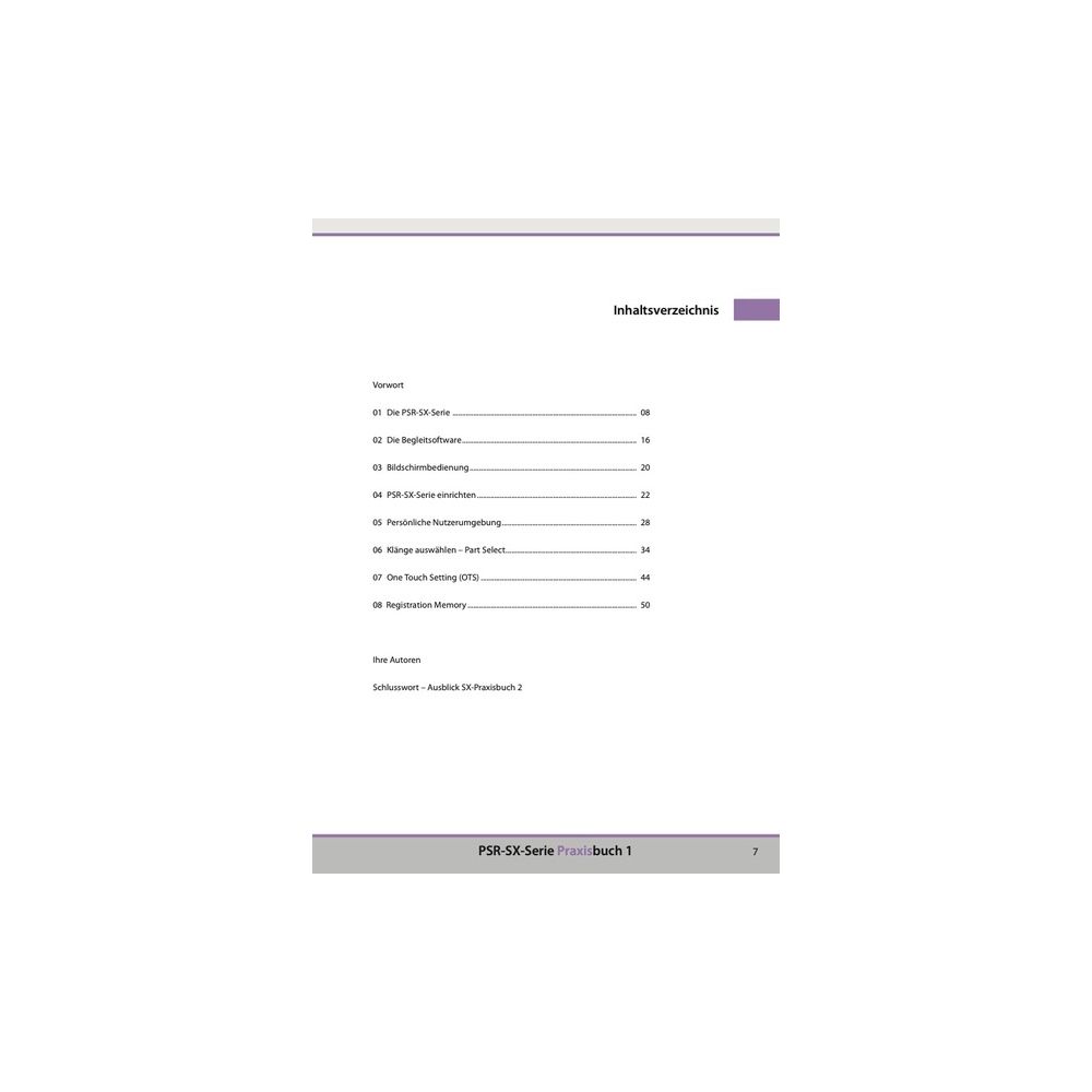 Keys Experts Verlag SX720/920 Praxisbuch 1 – Thomann Ireland