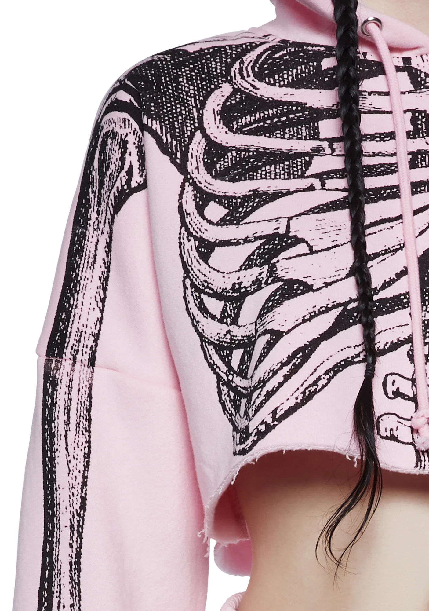 Rib By Rib Cropped Hoodie