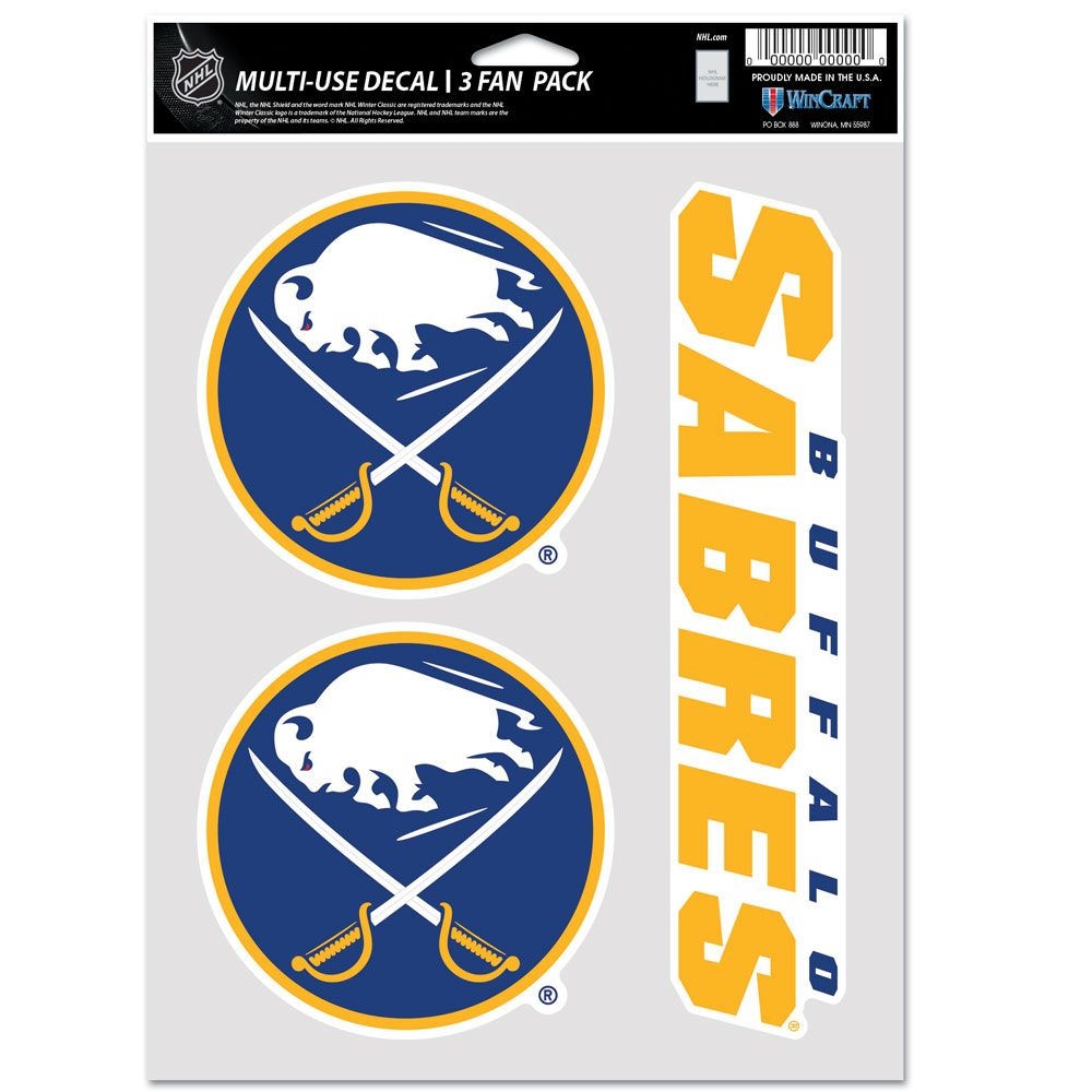 Buffalo Sabres Multi-Use NHL Decals Set (3 Pcs.)
