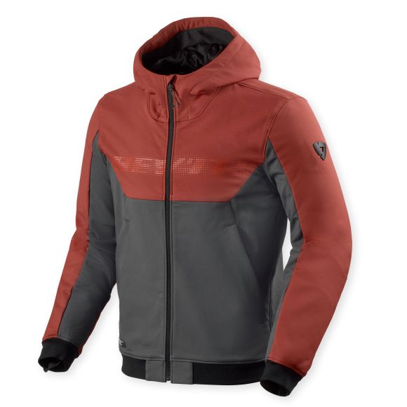 Motorcycle sweatshirt Rev it parabolica 2 - Red / GrayRef: RI1669