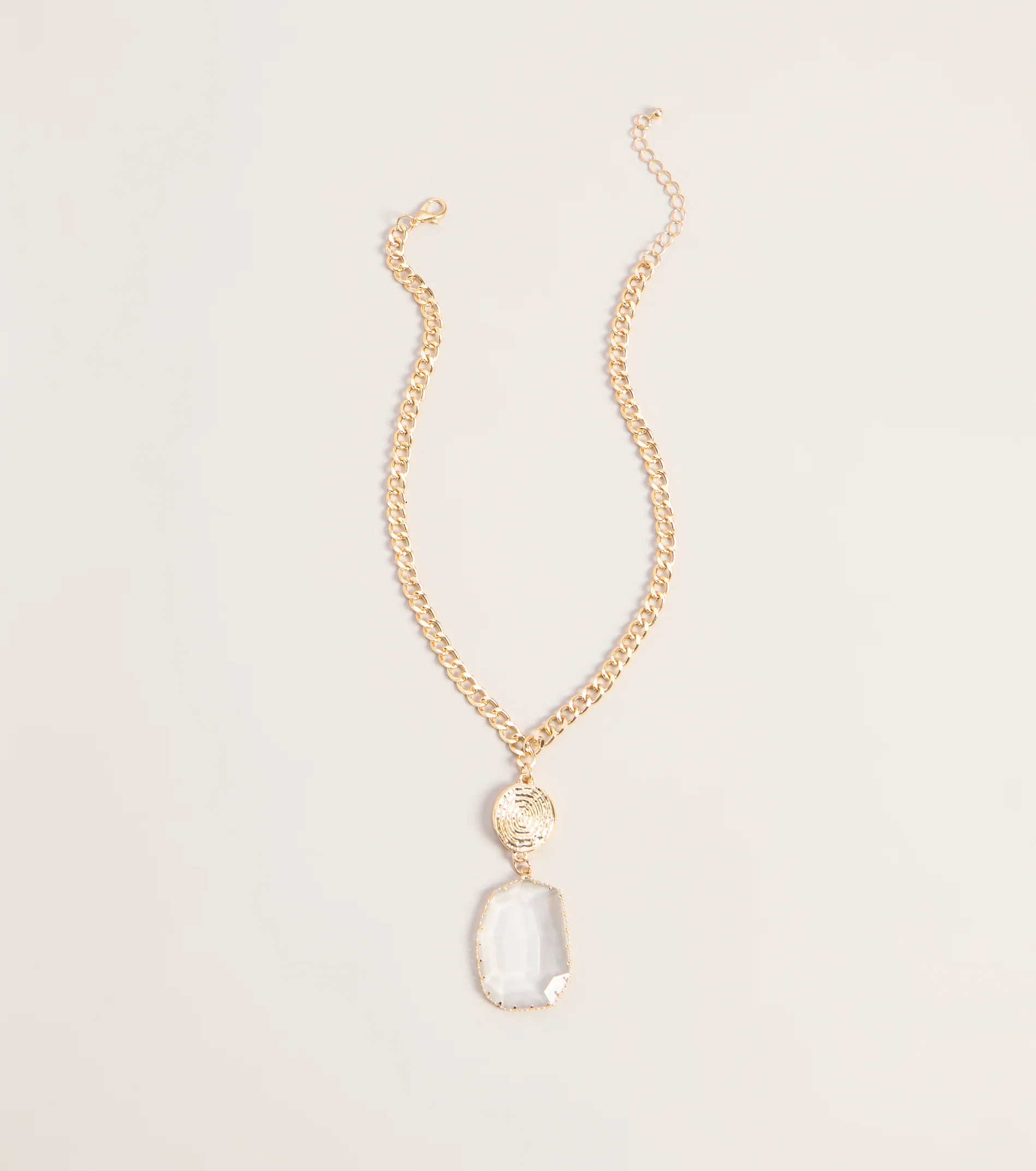 Medallion Mood Pendant Necklace