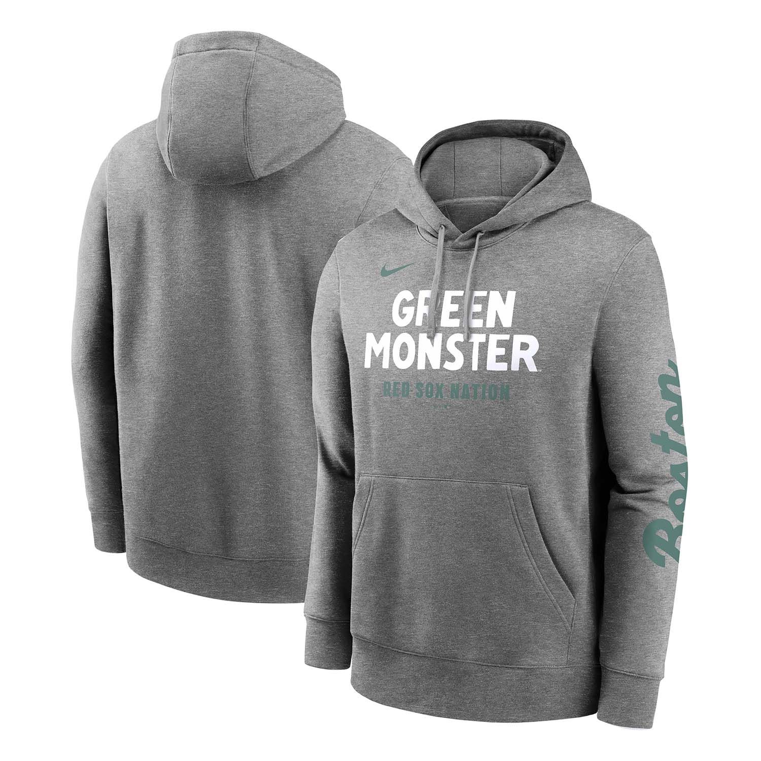 Boston Red Sox City Connect Nike French Terry Club Hoodie Gray