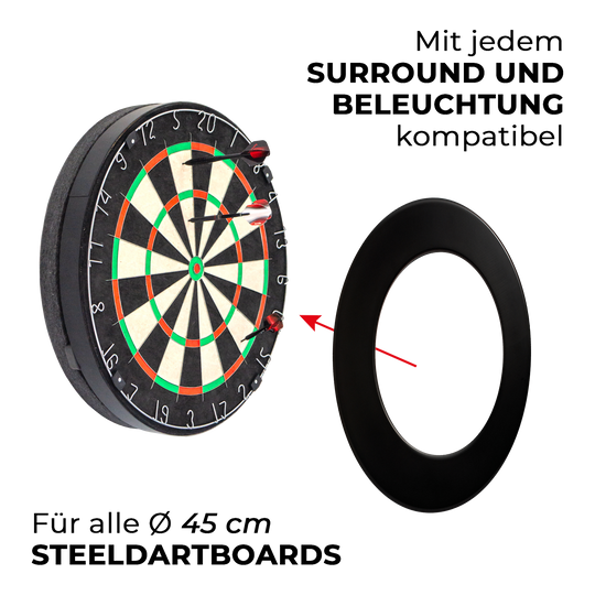 Compact soundproofing Karella for steel dartboards