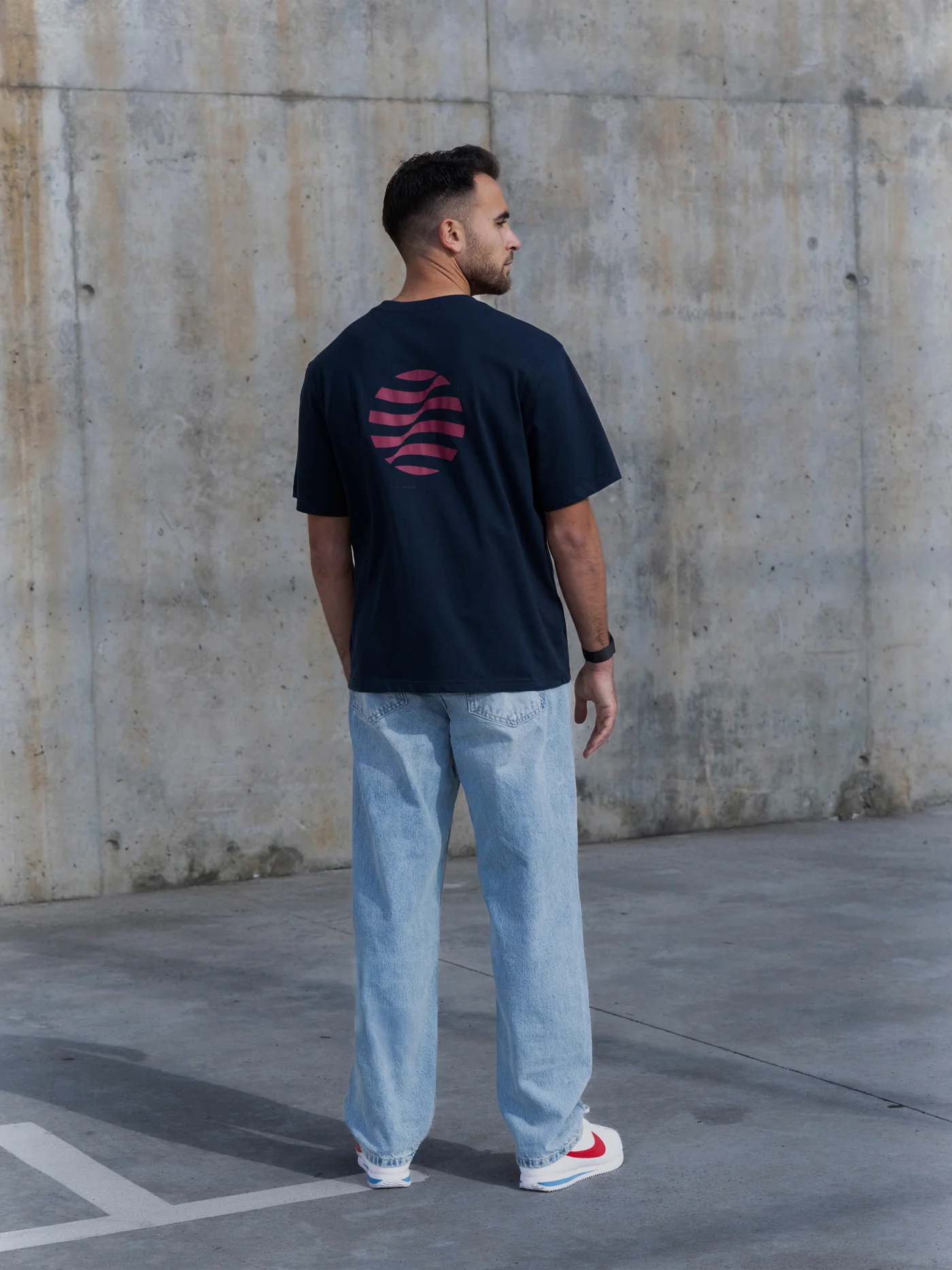 T-shirt Navy Barça Organic Goals