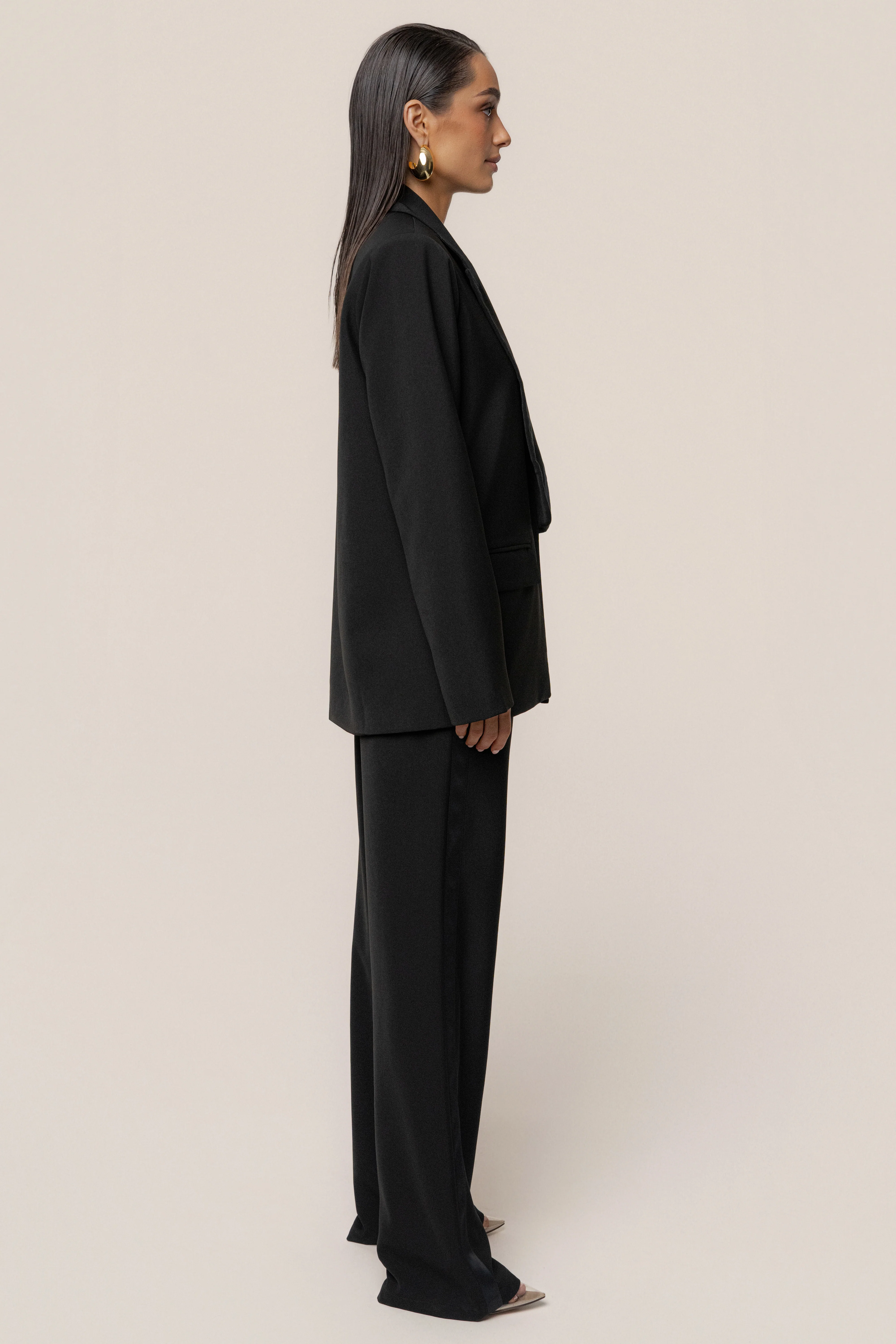Black Suite Life Woven Pant
