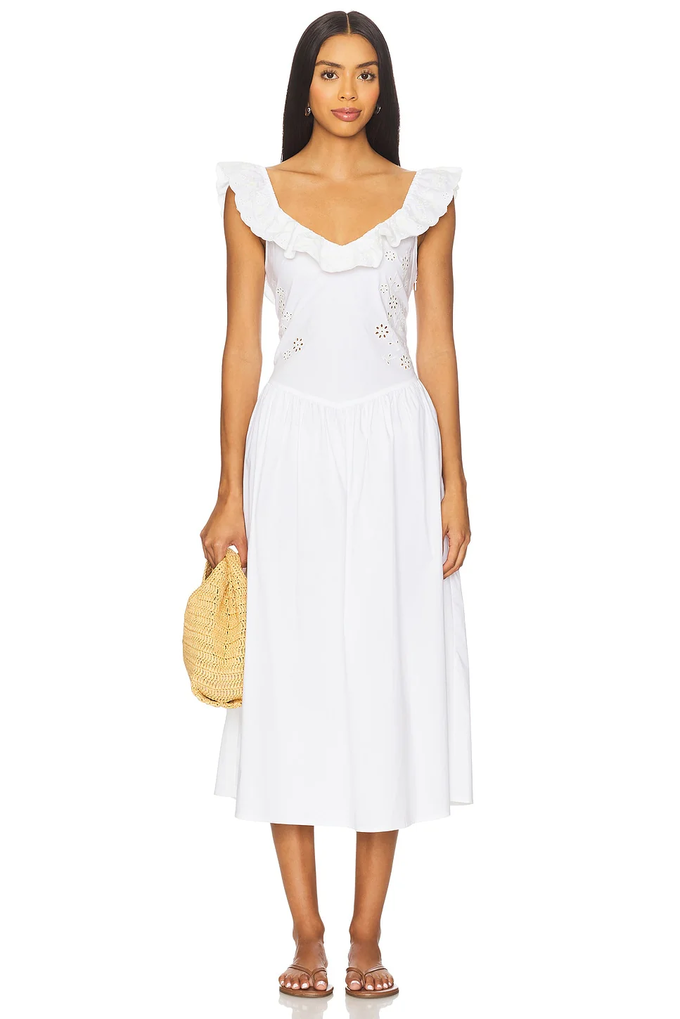 Georgia Poplin Midi Dress