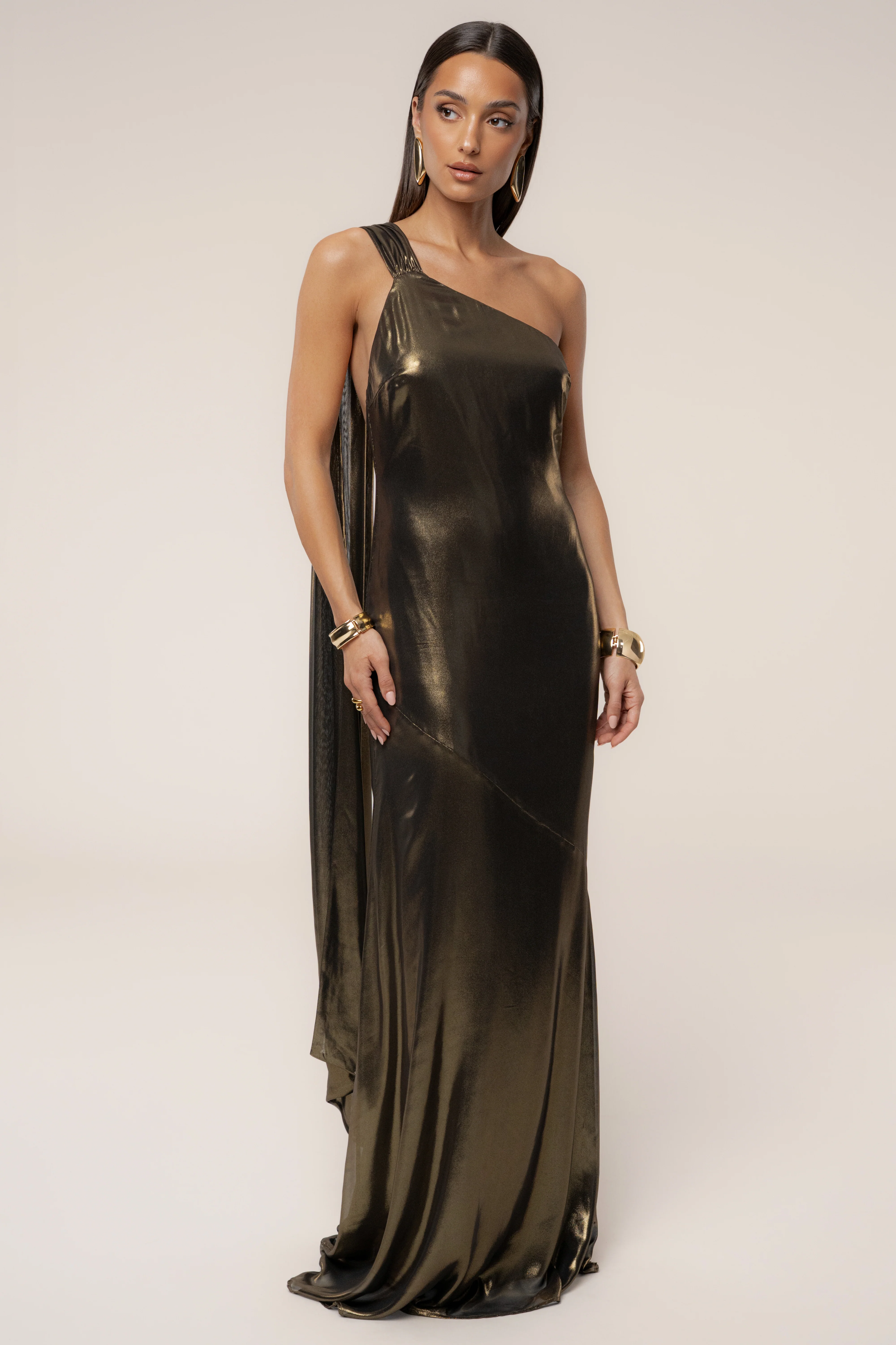 Gold Night Of Elegance Maxi Gown