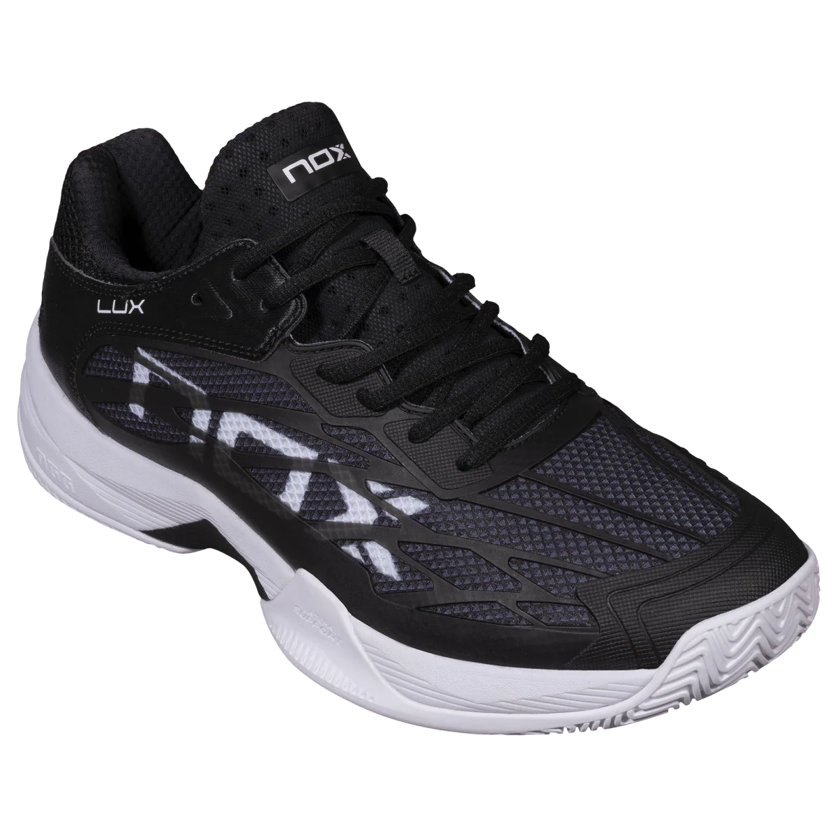 AT10 LUX Black/White Padel Shoes