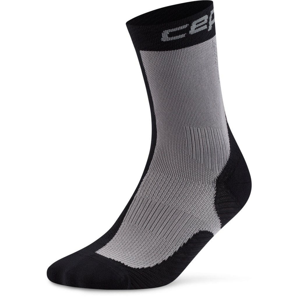 CEP Run Edt. Half&Half Mid Cut Compression Socks Men - black/grey