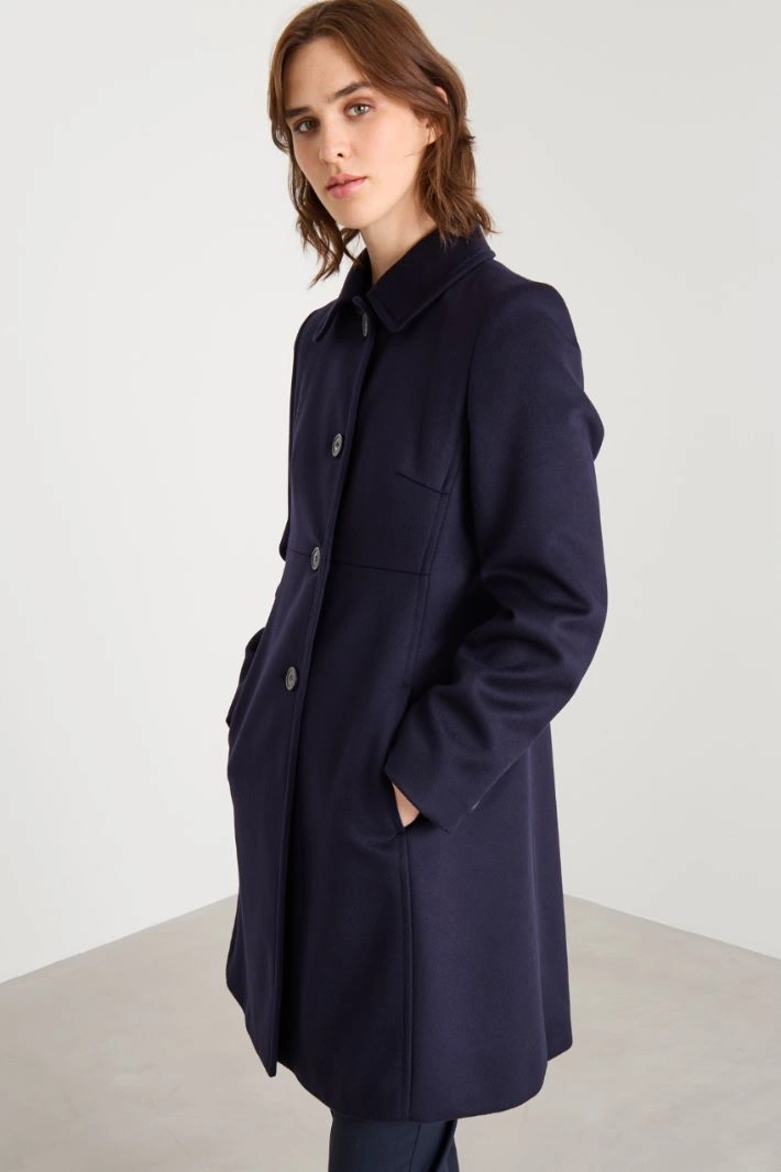 Drap coat - NIGHT BLUE
