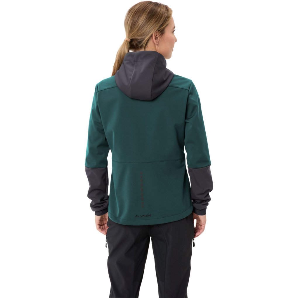 Vaude Qimsa Hooded Softshell Jacket Women - deep pond