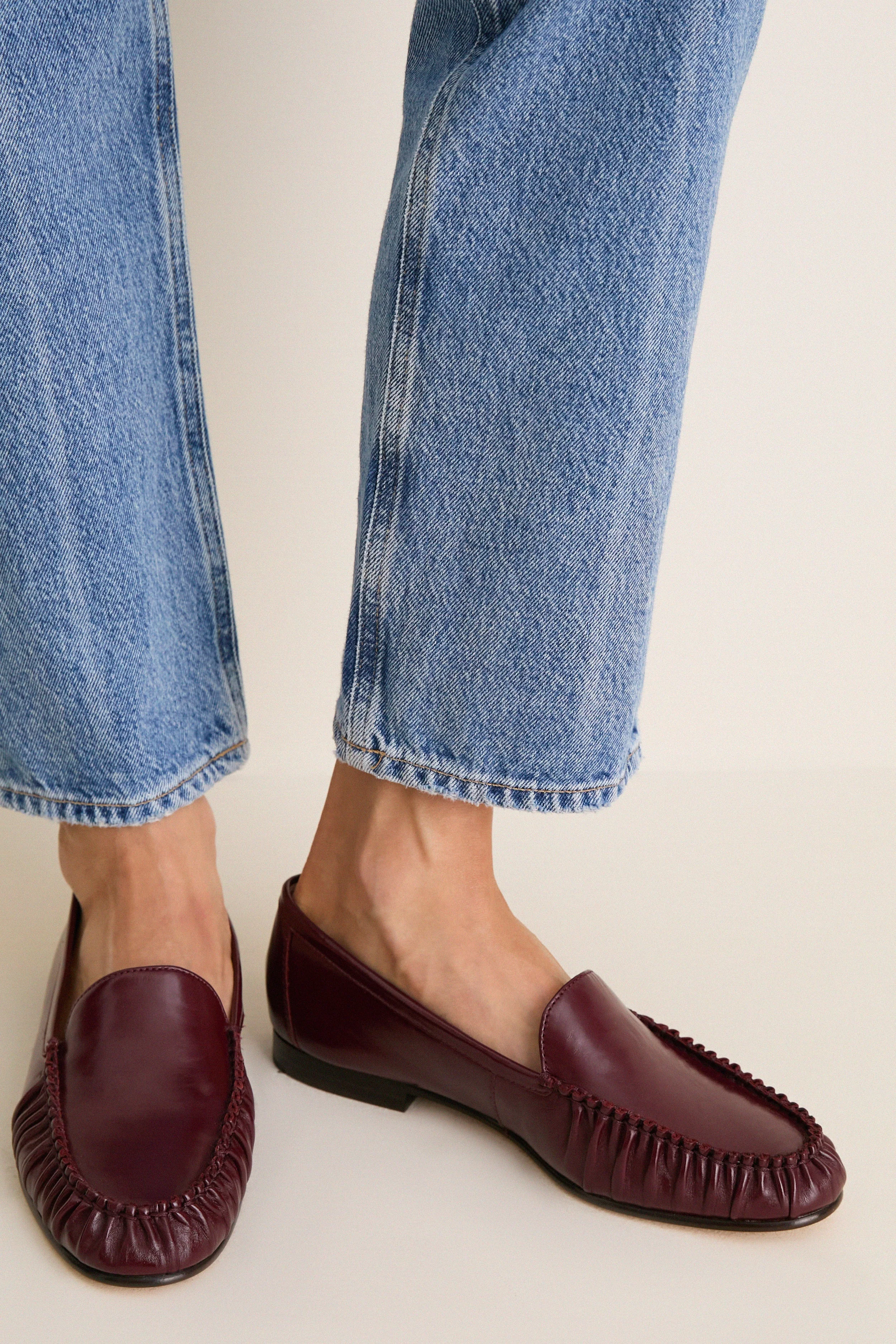 Burgundy Prilla Loafers