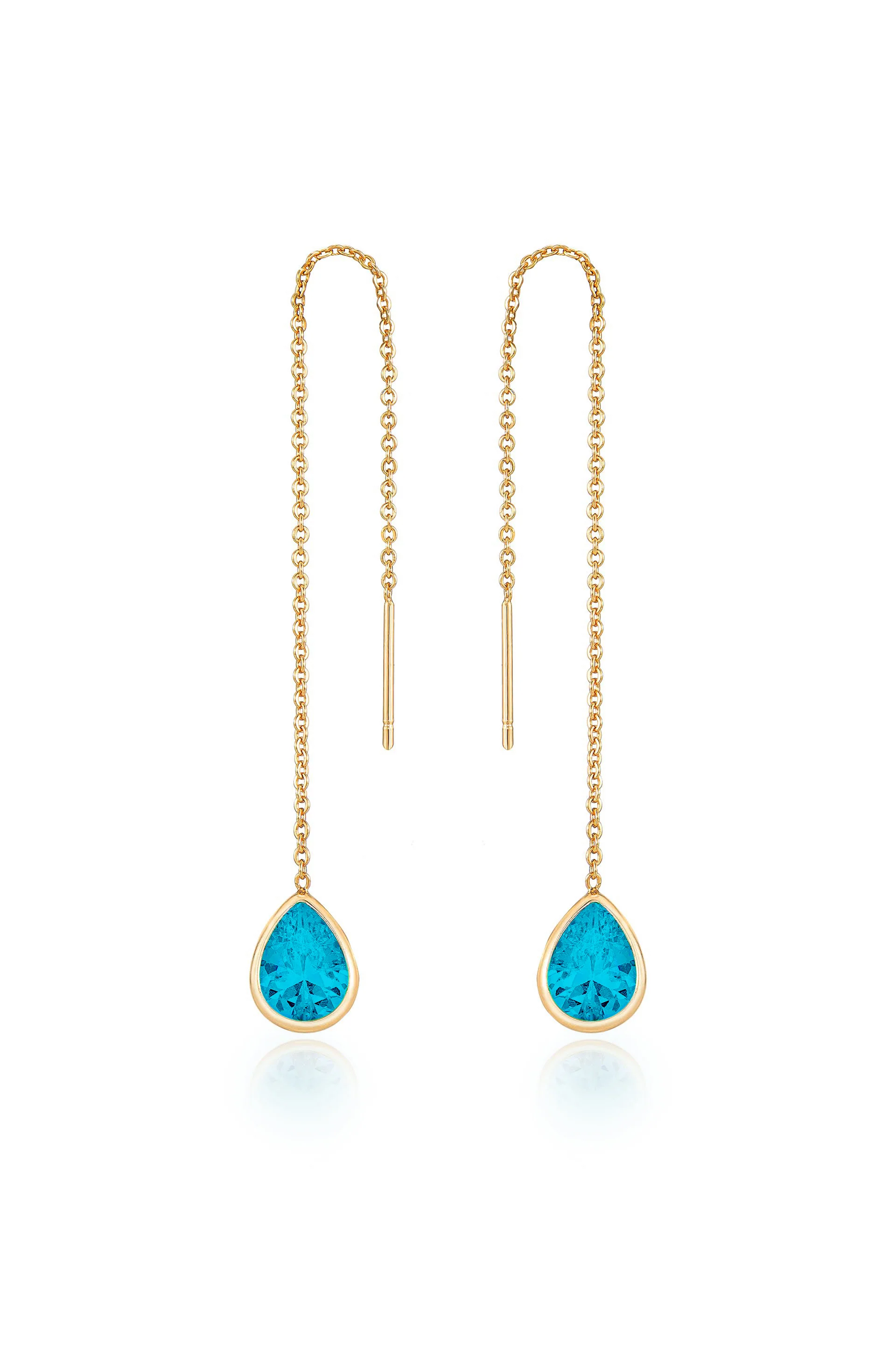 Barely There Chain and Crystal Dangle Earrings