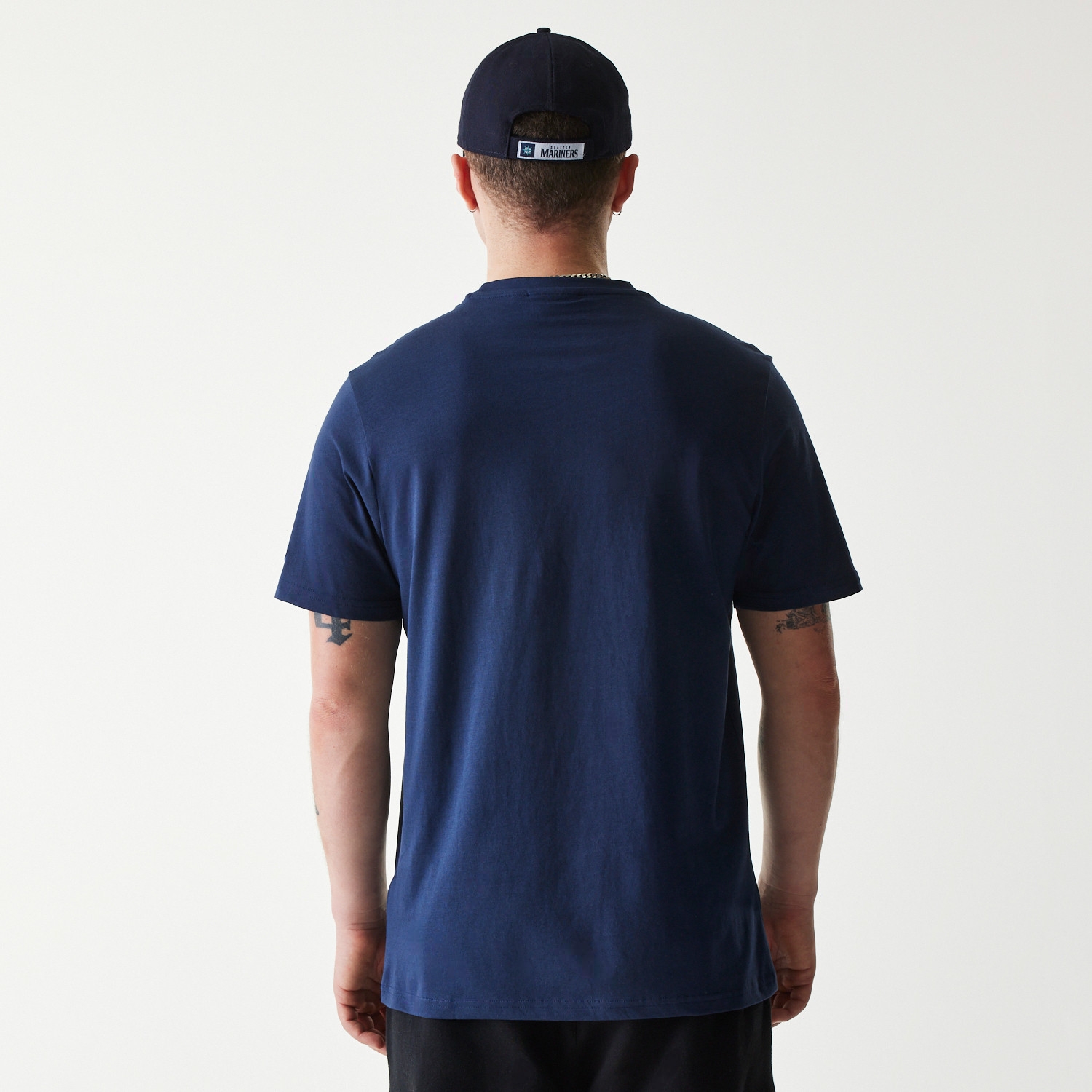 Seattle Mariners Team Logo New Era MLB T-Shirt Navy