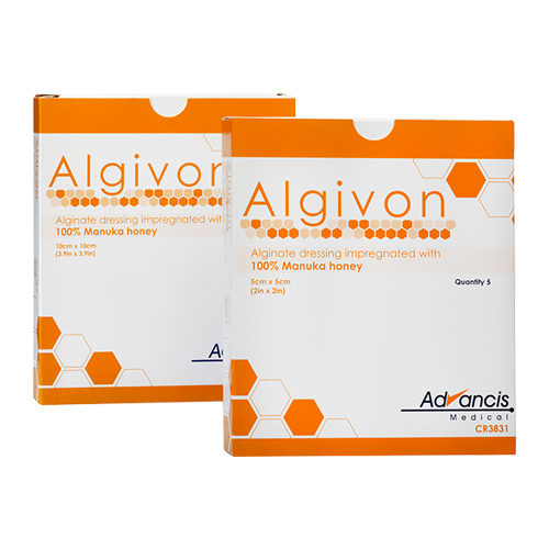Algivon Manuka Alginate Bandage - 10 x 10cm - 5 pcs