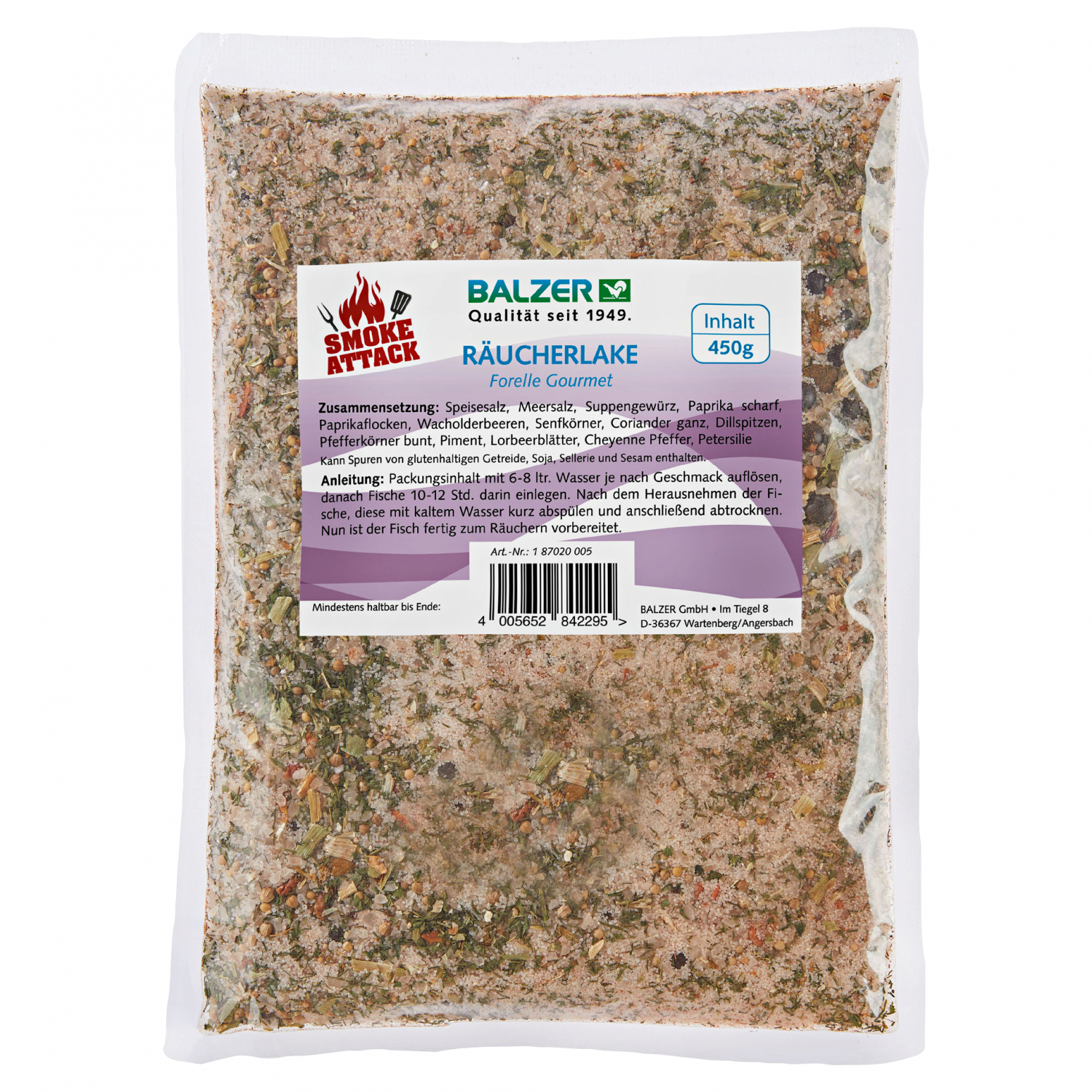 Balzer Smoker Brine (Trout Gourmet)