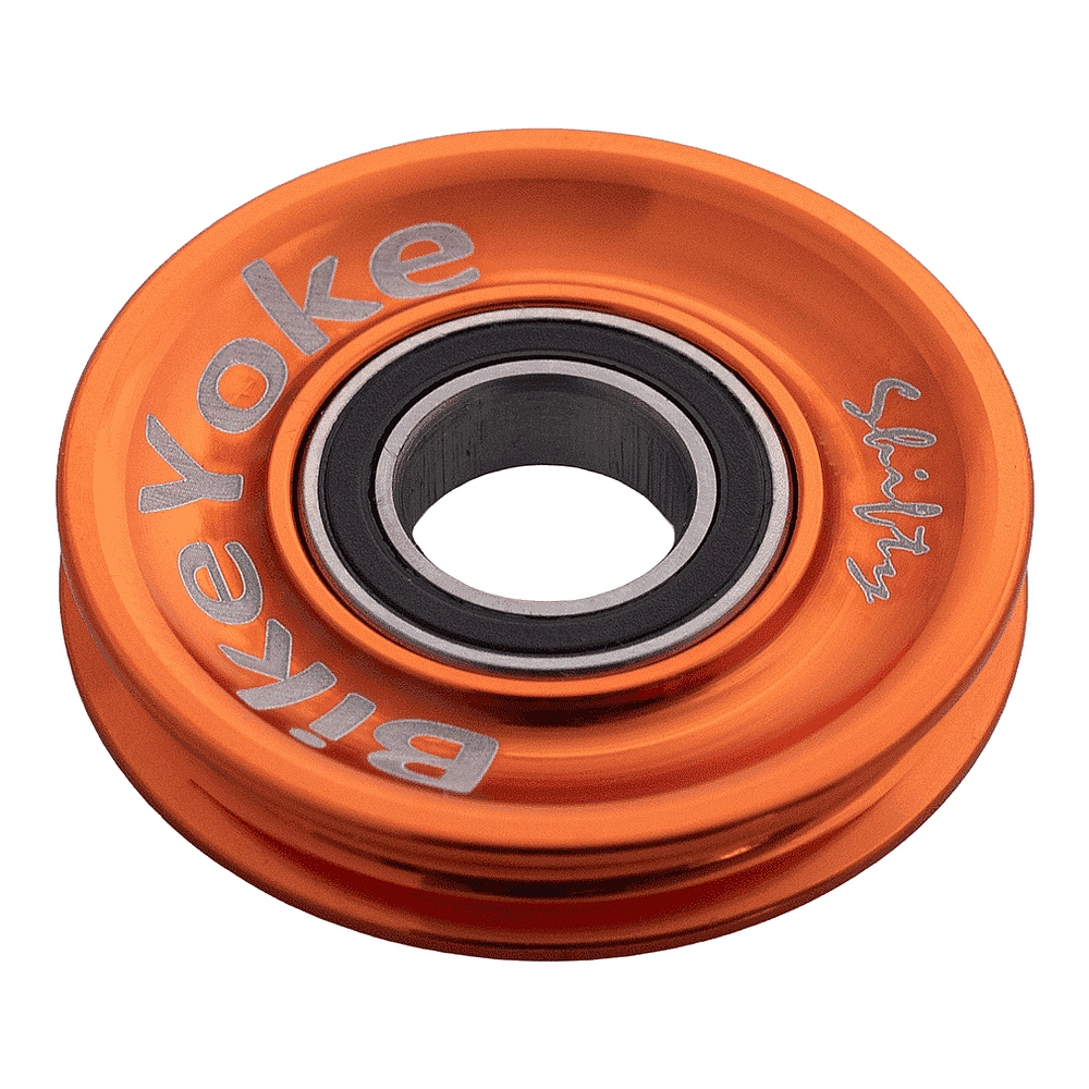 BikeYoke SHIFTY V2 - Shift Cable Guide / Cable Pulley for SRAM 1x11 / 1x12 Rear Derailleurs - orange