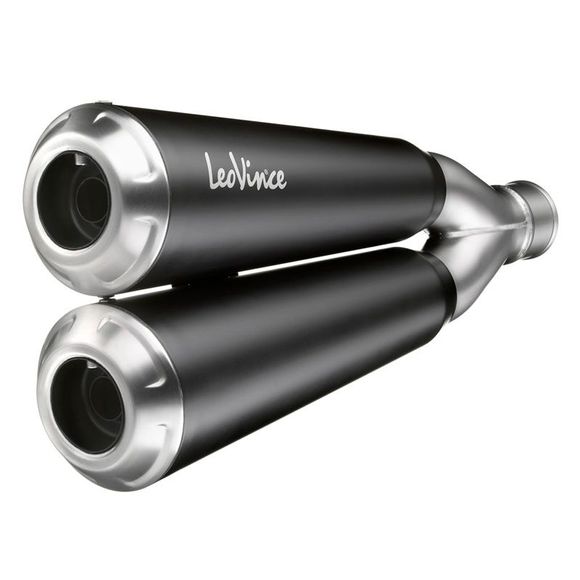Leo Vince GP duals stainless steel silencer - blackRef: LV1075 / 15105