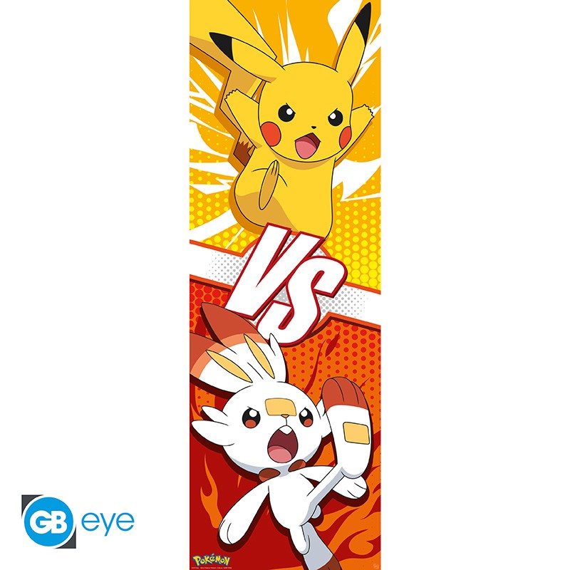 POKEMON Door Poster Pikachu and Scorbunny (53x158cm)