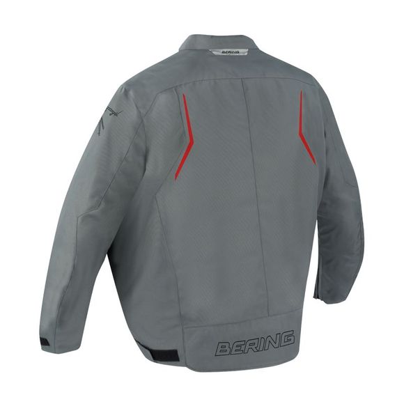 Bering Dundy King Size Motorcycle Jacket - Gray / RedRef: br1548-c1267