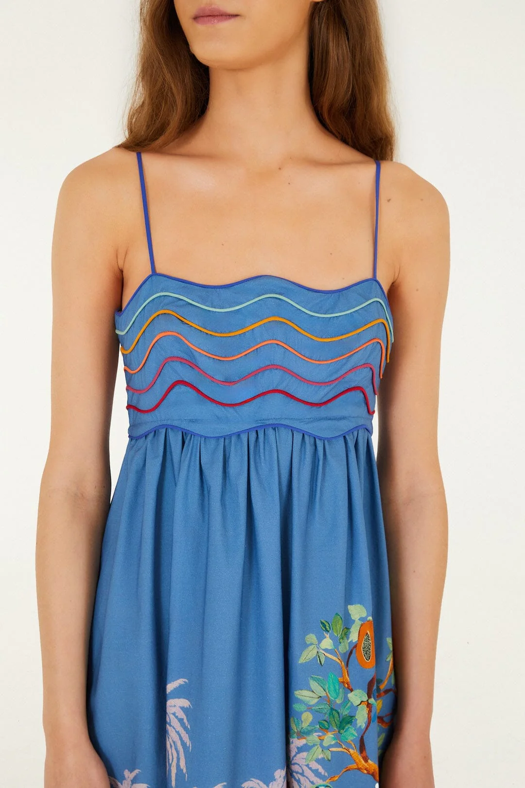 Multicolor Dream Landscape  Sleeveless Maxi Dress