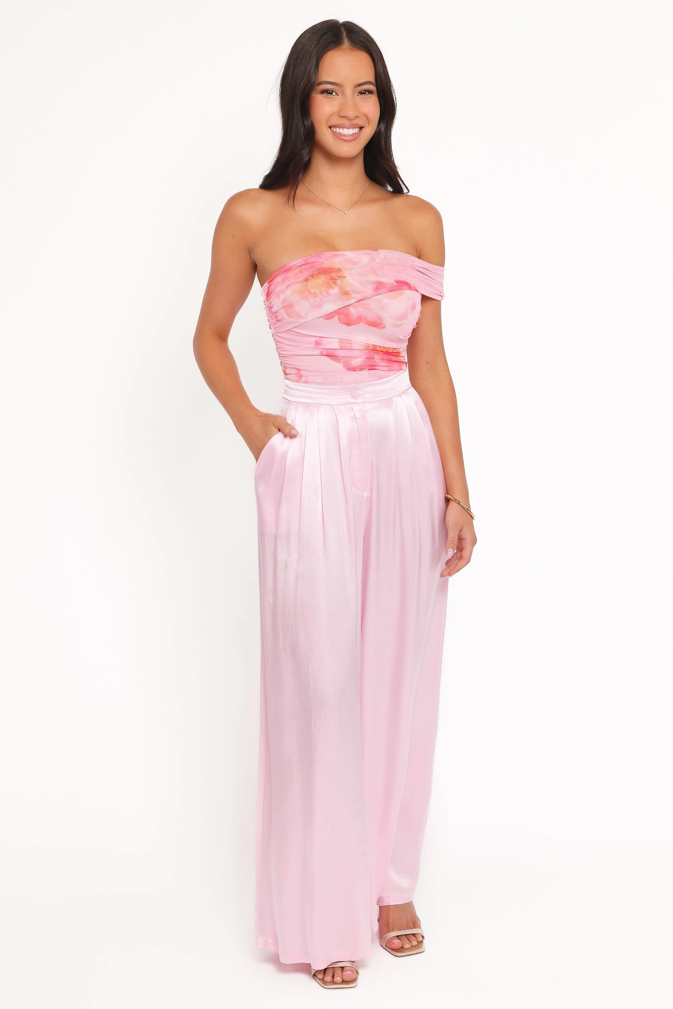 Zachary One Shoulder Top - Pink